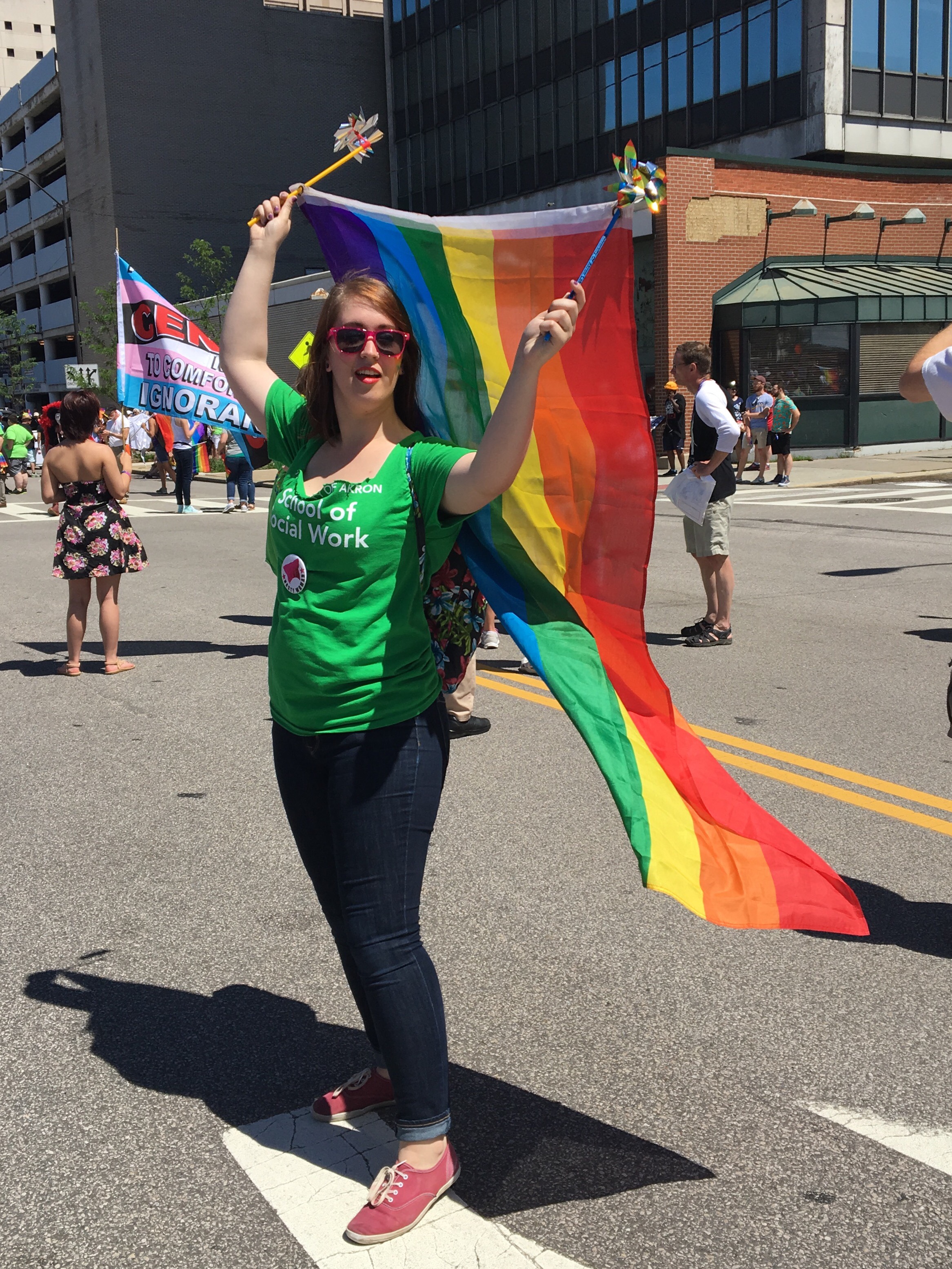 student at pride